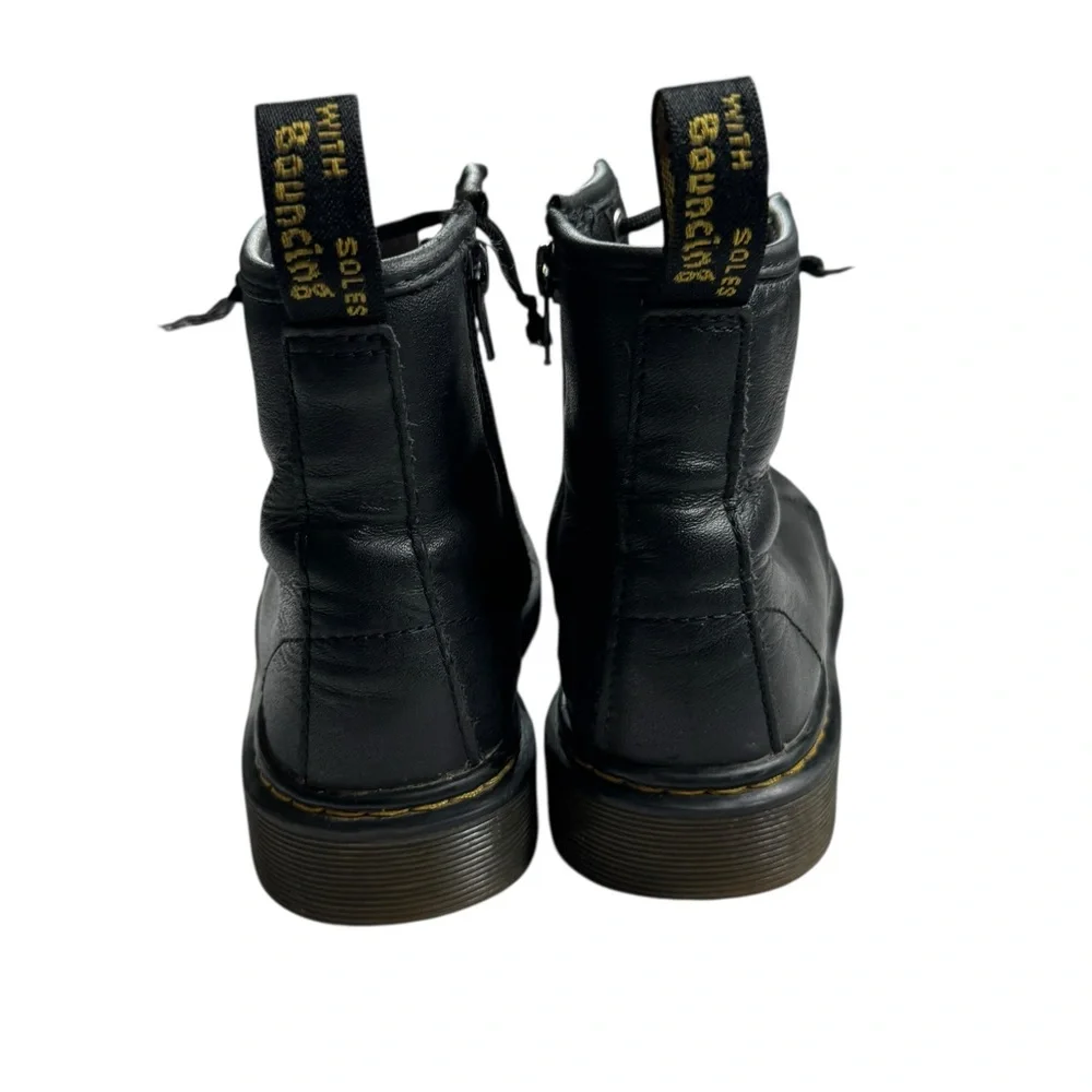 Dr Martens Junior 1460 Softy T Leather Lace Up Combat Boots Black Size‎ 2 EUR 33